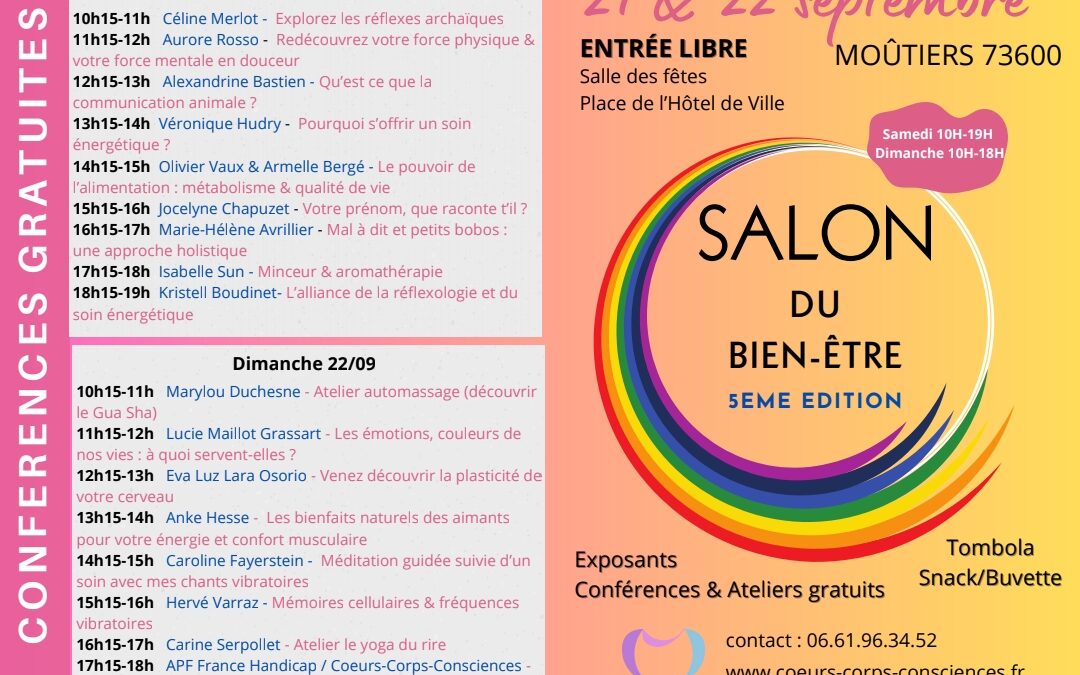 Salon du bien-être 21 & 22 septembre 2024